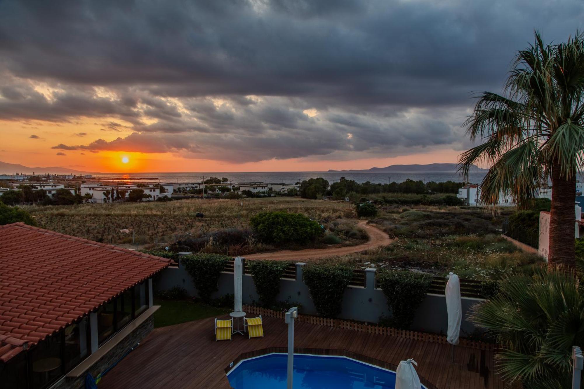 A Cozy Eco Villa By The Sea Goúvai Ngoại thất bức ảnh