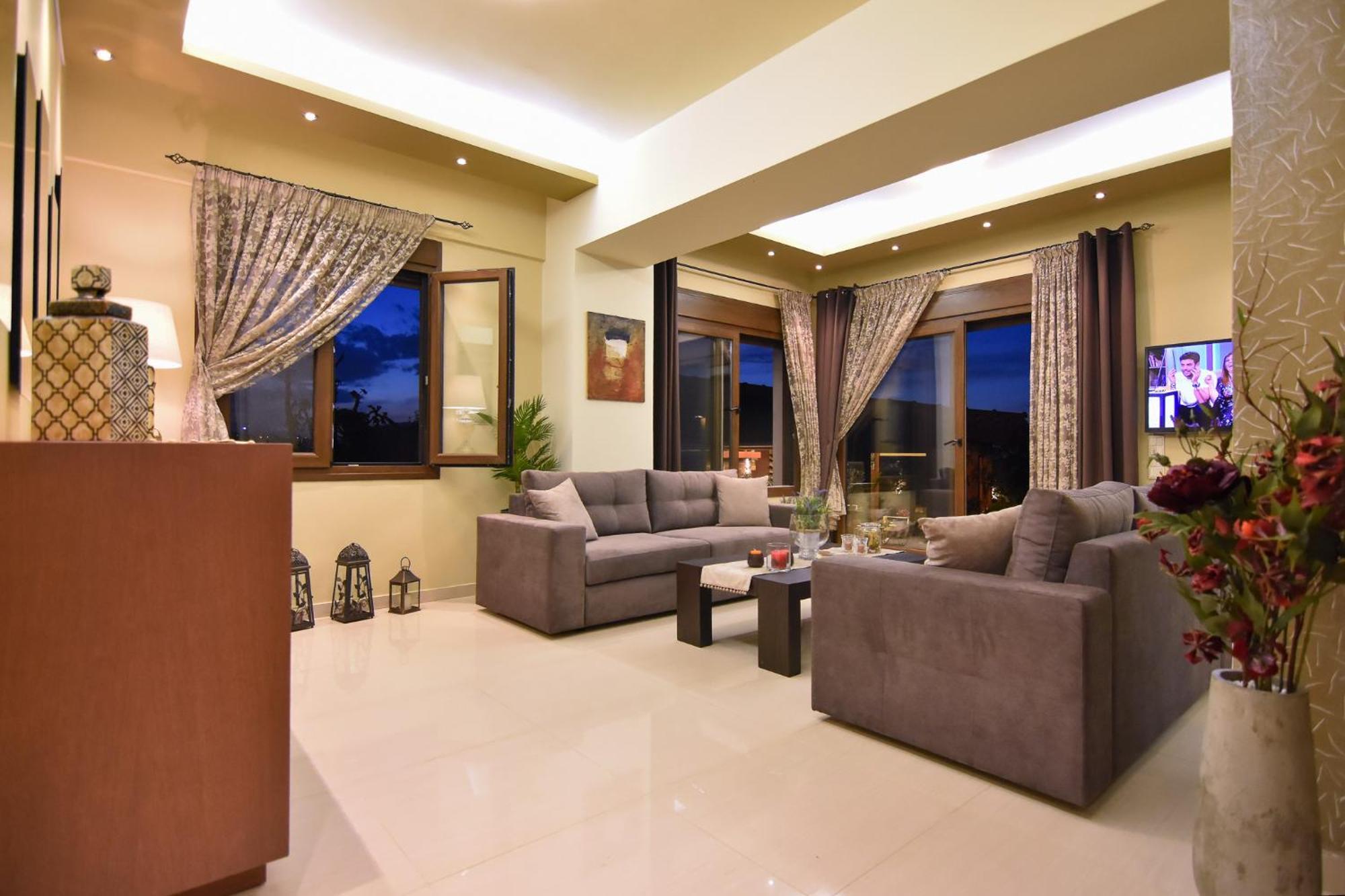 A Cozy Eco Villa By The Sea Goúvai Ngoại thất bức ảnh