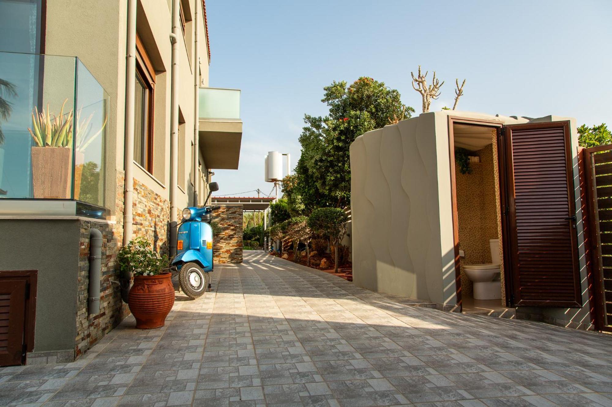 A Cozy Eco Villa By The Sea Goúvai Ngoại thất bức ảnh